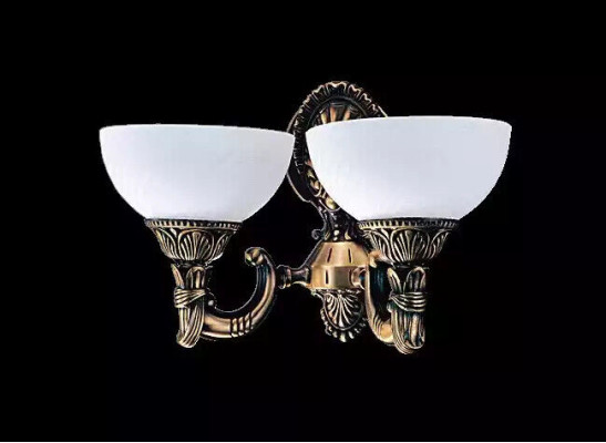 Lampada da parete Appliques Tipo applique lustrino Lampada da parete Bianco Vetro