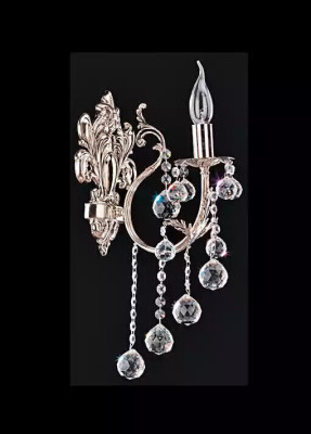 Lampada da parete applique da parete applique lampadario parete lampade cristallo argento