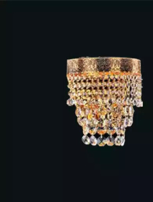 Lampada applique lampade da parete applique cristallo oro.