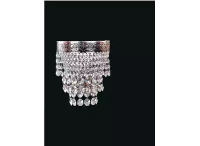 Lampada da parete applique lampade da parete lampadari applique lampade a muro in cristallo argento