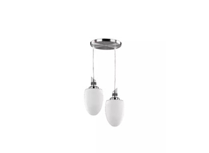 Lampada a soffitto in vetro bianco moderno per il lusso del soggiorno, nuovo stile 33x70cm.