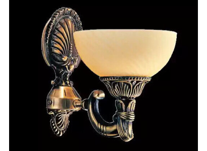 Lampada da parete Applique da parete Applique Lampadario Parete Lampada Beige Vetro Oro