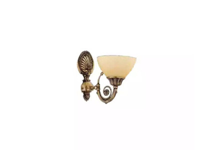 Lampada da parete Applique dorate Applique Luster Lampada da parete Beige Vetro