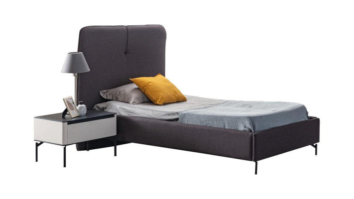 Mobili per bambini grigi, comodino in legno per bambini di design, set di lusso.