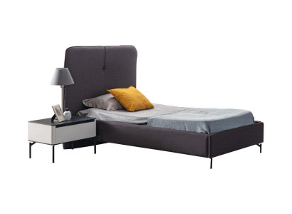 Mobili per bambini grigi, comodino in legno per bambini di design, set di lusso.