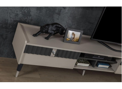 Mobile esclusivo - Libreria moderna - Supporto TV in legno - Mobile basso - Nuovo arredamento