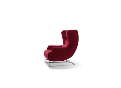 Sedia Singola Design Giallo Imbottita Soggiorno Mobili Poltrona Prianera
