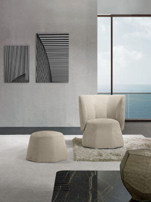 Sgabello Design Legno Mobili Italiani di Lusso Soggiorno Moderno Poggiapiedi Grigio Nuovo