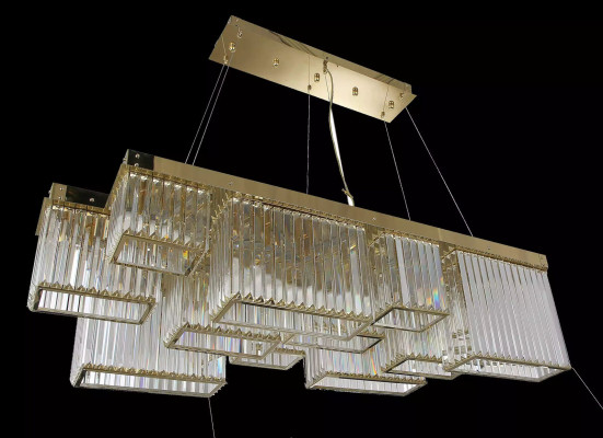 Tavolo da pranzo Lampadario Lampadario Stile Luster Soggiorno Lusso oro