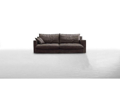Divano di lusso a tre posti, divani a tre posti in pelle di design, stile mobili Prianera.