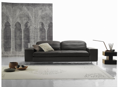 Divano moderno 2 posti in pelle di lusso, divano a due posti design per il soggiorno di Prianera.