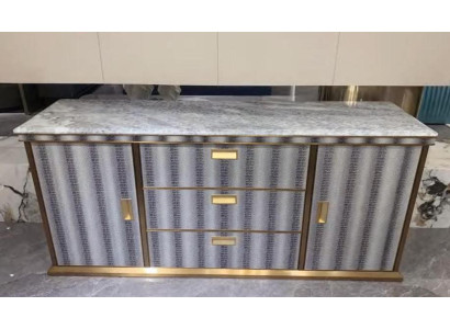 Cassettiera da soggiorno in legno, armadio mobili lusso nuovo bianco moderno.