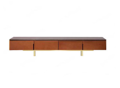Supporto TV Arancione Materiale Legno Stile Moderno Soggiorno 200cm Armadi