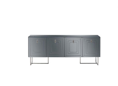 Grigio soggiorno credenza lusso in legno mobile 4 ante cassettiera di design