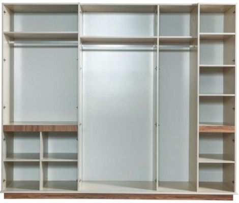 Armadio moderno bianco per camera da letto armadi di lusso in legno.