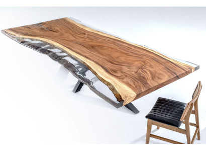 Tavolo da pranzo tavoli da conferenza Tavolo da pranzo in resina epossidica Tavolo in legno marrone  Tavolo da pranzo tavoli da conferenza Tavolo da pranzo in resina epossidica Tavolo in legno marrone