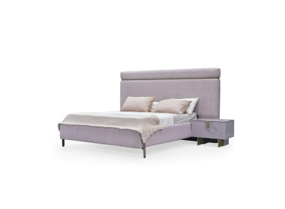 Completamente mobili camera da letto Letto matrimoniale Letto Rosa Set di lusso 3 pezzi Legno