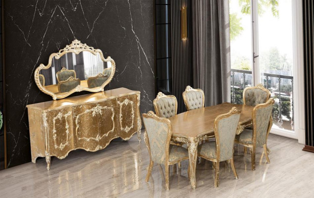 Barocco antico stile tavolo in legno massello tavoli di design classico stile rococò