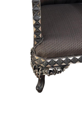 Poltrona classica ad un posto, poltrona di lusso, arredamento soggiorno, divano monoposto.