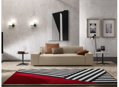 Set di divani di lusso: divani poltrone 311 posti design moderno beige.