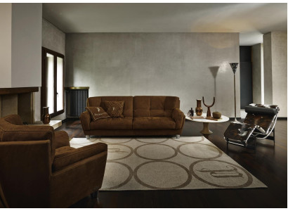 Sofà di lusso 3 + 1 posti divano poltrona divani seduta pelle salotto nuovo