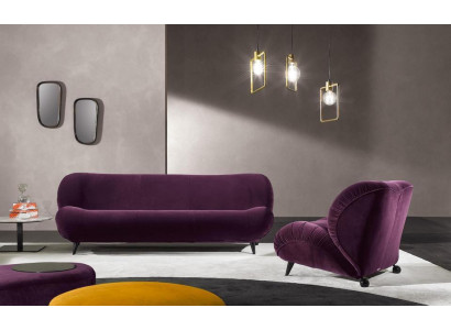 Prianera divano di lusso a tre posti Tessuto di seduta in stile design Divano arredamento Tessuto Nuovo