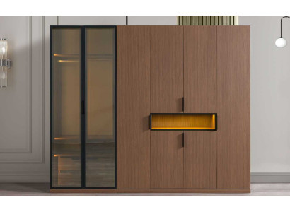 Armadio di alta qualità Mobili da camera da letto esclusivi Armadi a LED