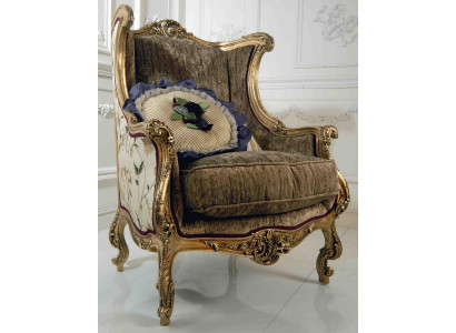 Poltrona Sedia da biblioteca Poltrona con poggiatesta Imbottita Mobili italiani Sedie di lusso Nuove