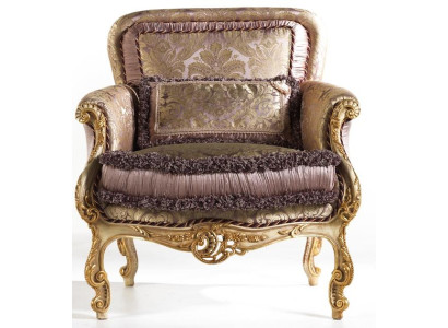 Sedia imbottita di lusso per sala da pranzo e studio.