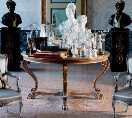 Tavolo da pranzo Sala da pranzo moderna Soggiorno Cucina Tavoli Tavolo design Rotondo Barocco