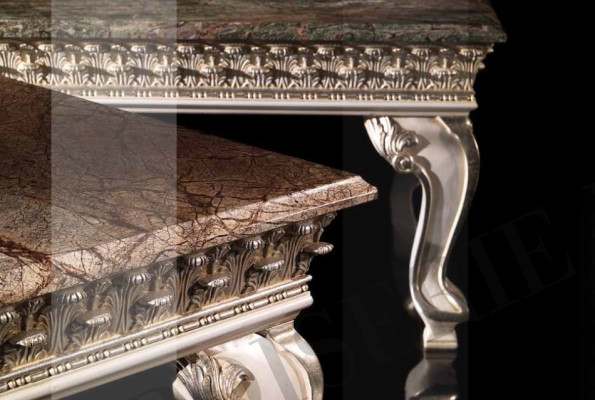 Tavolino da salotto Tavolo Tavolino da appoggio Tavolo da soggiorno Legno Royal Tavolo da appoggio Barocco Tavoli