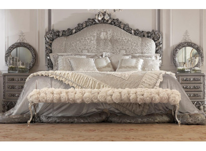 Letto Chesterfield doppio letto in pelle stile antico lusso mobili italiani nuovi.
