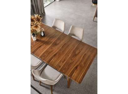Tavolo 4 sedie 8 pezzi Set da pranzo Gruppo arredamento Set da pranzo Marrone