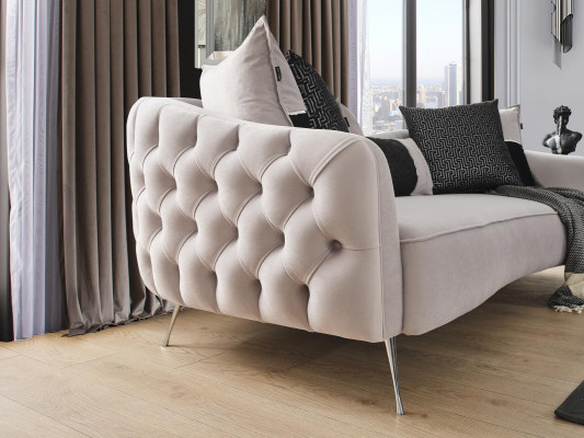 Set di divani 3 posti con tavolino, set completo di design per soggiorno.