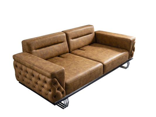 Divano 431 posti, nero, lusso moderno, set di tessuti nuovo.