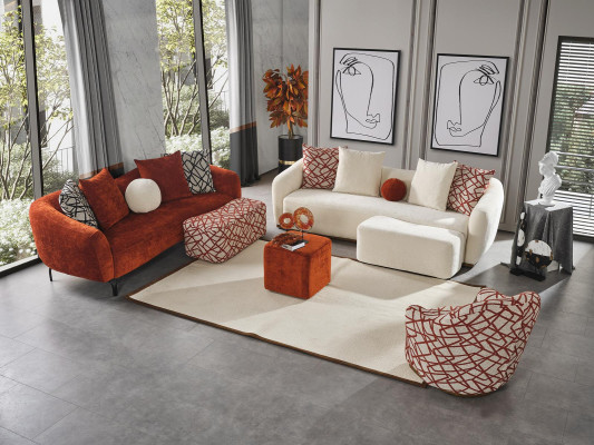 Divano 3 posti design per soggiorno, divani imbottiti, design moderno, mobili nuovi.