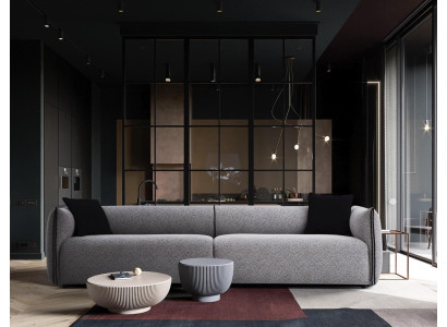 Divani tessuto design tre posti divano di lusso 4 posti divano mobile nuovo