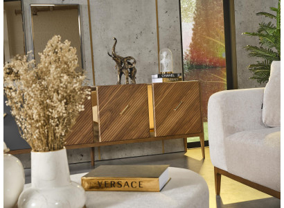 Avere 2 specchi gruppo soggiorno credenza in legno design set 3 pezzi nuovo marrone