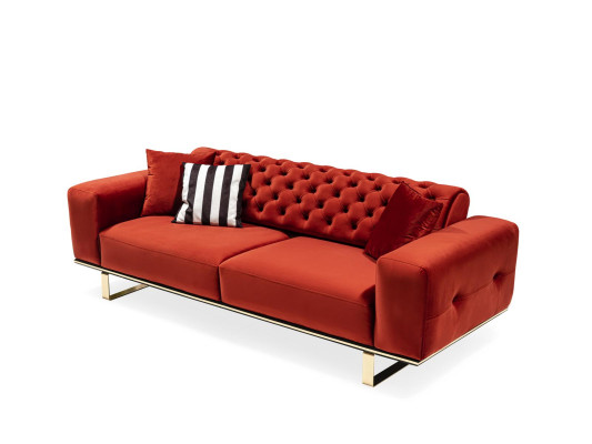 Moderno divano Chesterfield Praxis arredamento hotel lussuoso divano.
