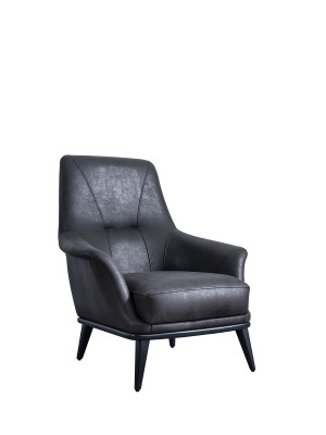 Soggiorno poltrona con orecchie design poltrona club lounge nera studio