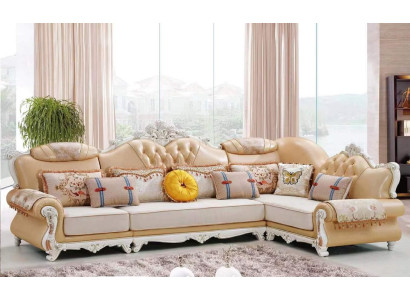 Soggiorno divano angolare divani a L divano angolare lusso set angolare marrone