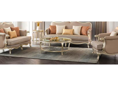 Tavolino di lusso Tavolo rotondo Mobili da hotel Arredi Tavoli Oro