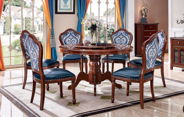 Design 6 sedie da pranzo in legno dell'arredamento del salotto.