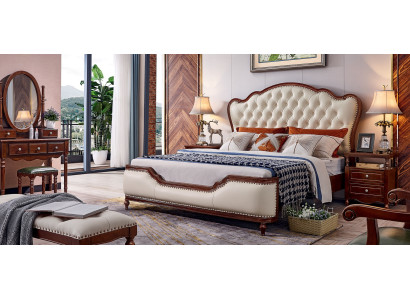 Letto matrimoniale Struttura letto Letto Legno Matrimoniale Camera da letto Bianco Classico Nuovo