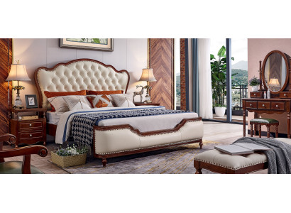 Camera da letto Letto 180x200 2 comodini Set camera da letto di lusso 3 pezzi