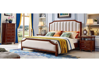 Letto 2x comodini 3 pezzi Set camera da letto Design Classico Lusso