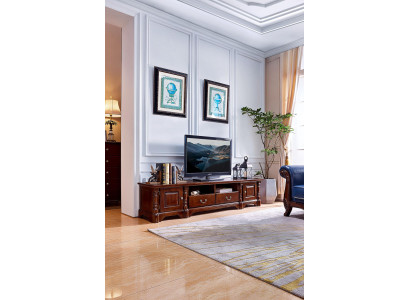 Mobile basso per TV sala soggiorno mobile TV in legno mobile classico con ante.