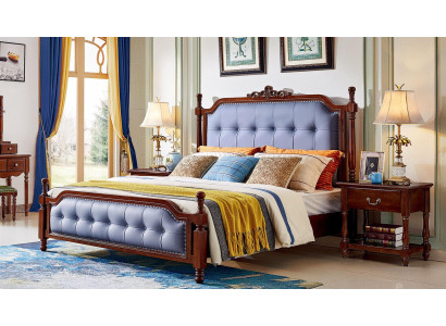 Camera da letto Letto Comodini Set di lenzuola in legno Struttura del letto Set 3 pezzi.