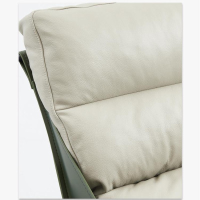 Poltrona + Pouf Set Relax di lusso, mobilio monoposto, Sedia Poggiapiedi 2 pezzi.