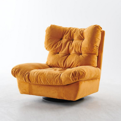Poltrona TV Girevole Monoposto Relax Divano Tessile Stoffa  Poltrona TV Girevole Singola Relax Divano Tessile Stoffa